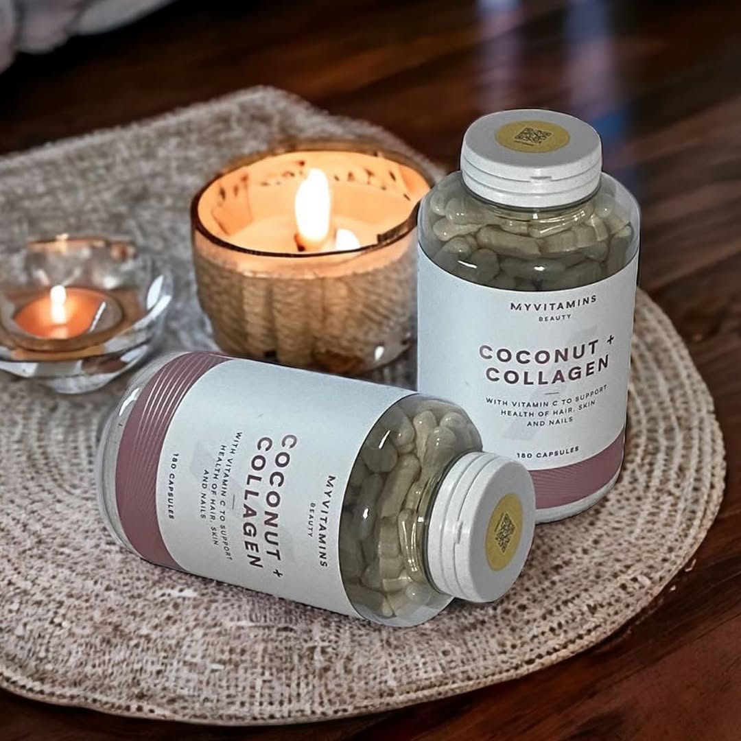 ‏MyVitamins Coconut & Collagen bottle