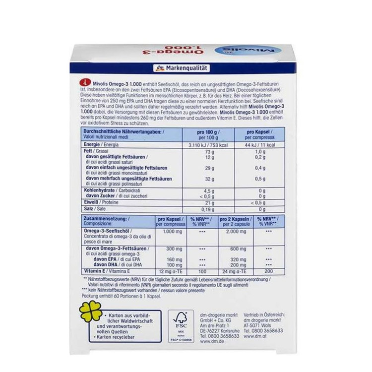 مکمل امگا ۳ میوولیس برای سلامت قلب