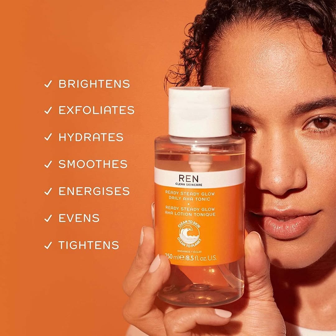 تونر روشن‌کننده پوست REN حجم ۵۰ میل