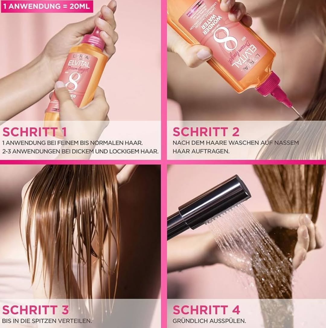 سرم احیا‌کننده مو السیو 8 ثانیه‌ای لورآل مدل Wonder Water