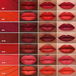 مقایسه قبل و بعد از استفاده رژلب Sephora 01 Always Red روی لبها