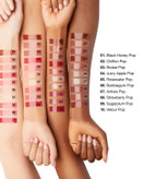 تست رنگ لیپگلاس کلینیک 07 Airkiss روی پوست دست