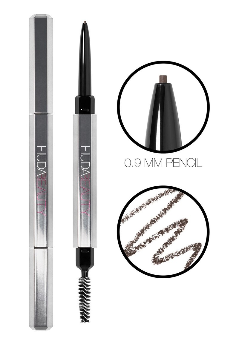 مداد ابرو میکرو هدی بیوتی Huda Beauty BombBrows Microshade رنگ 5 Medium Brown