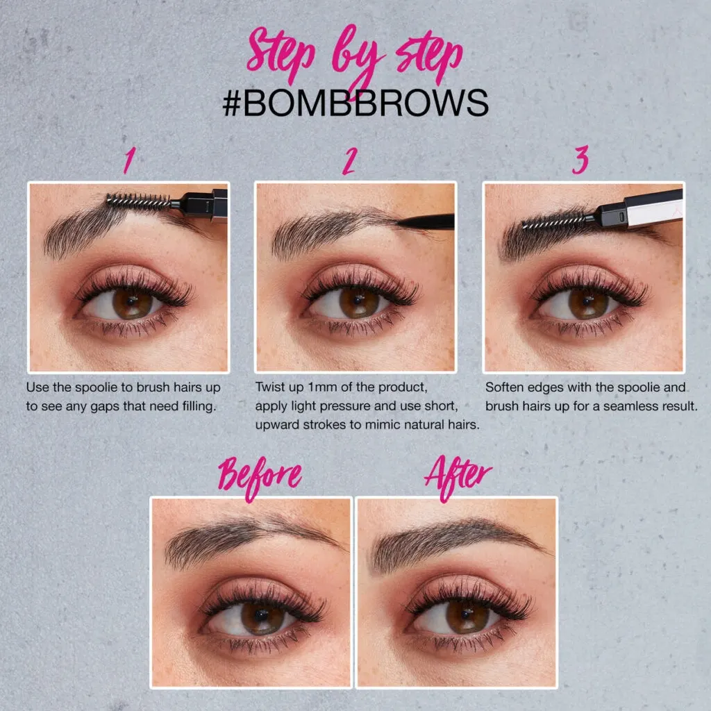 مداد ابرو میکرو هدی بیوتی Huda Beauty BombBrows Microshade رنگ 5 Medium Brown