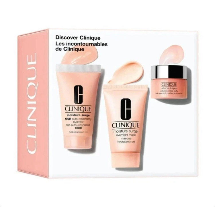 ست آبرسان کلینیک شامل کرم آبرسان ۳۰ میل، ماسک شب ۳۰ میل و کرم دور چشم ۵ میل”