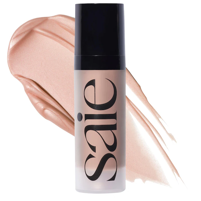 سرم چند منظوره درخشان‌کننده و هایلایتر ژلی Saie مدل Glowy Super Gel –رنگ Roseglow حجم مینی سایز ۱۵ میل