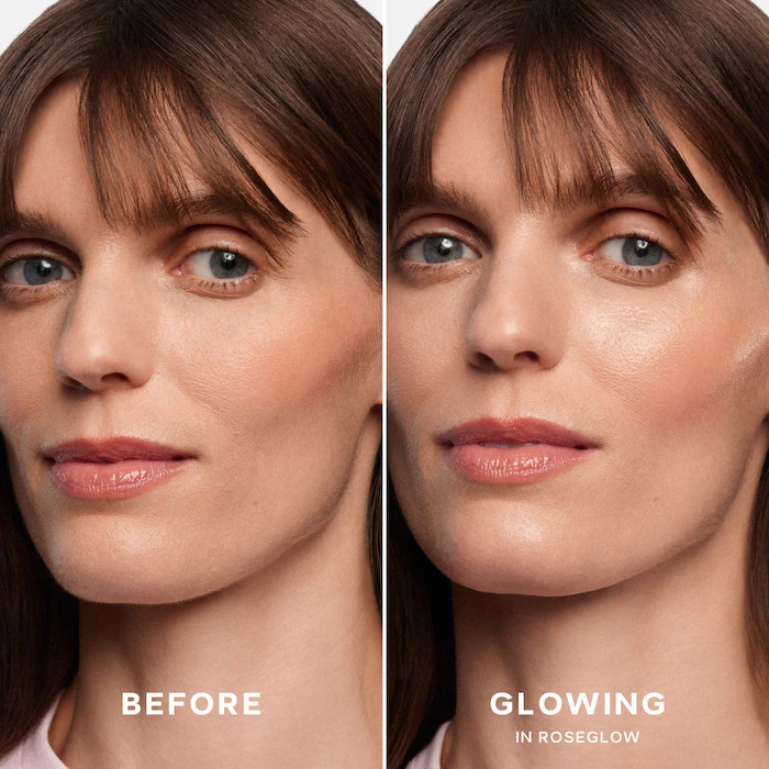 سرم چند منظوره درخشانکننده و هایلایتر ژلی Saie مدل Glowy Super Gel –رنگ Roseglow حجم مینی سایز ۱۵ میل