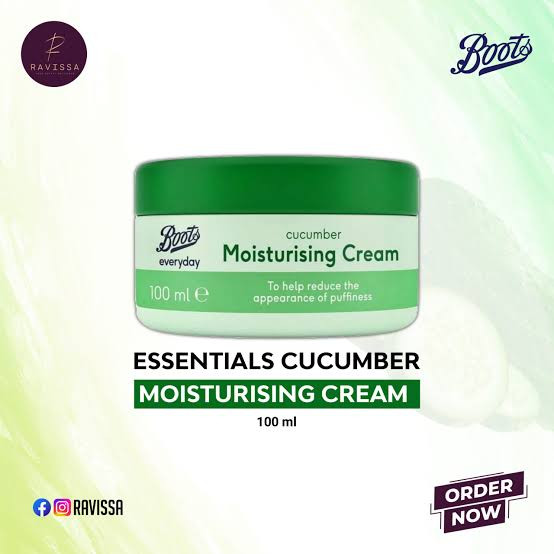 کرم مرطوب کننده صورت و بدن خیار everyday از برند Boots حجم ۱۰۰ میل کاسه ای