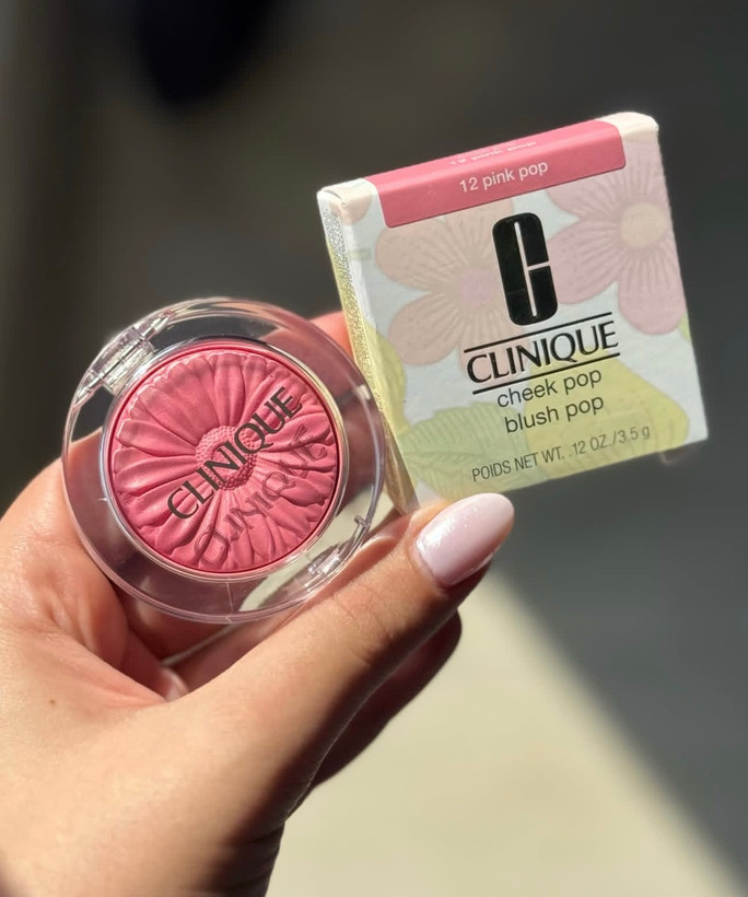 رژگونه کلینیک مدل Cheek Pop رنگ 12 Pink Pop فولسایز ۳.۵ گرم