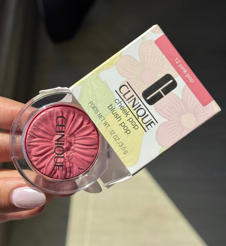 رژگونه کلینیک مدل Cheek Pop رنگ 12 Pink Pop فولسایز ۳.۵ گرم