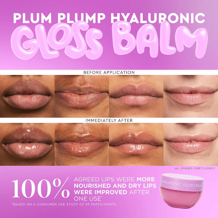 بالم برق لب آبرسان هیالورونیک اسید گلو ریسپی مدل Plum Plump حجم ۱۵ میل فولسایز