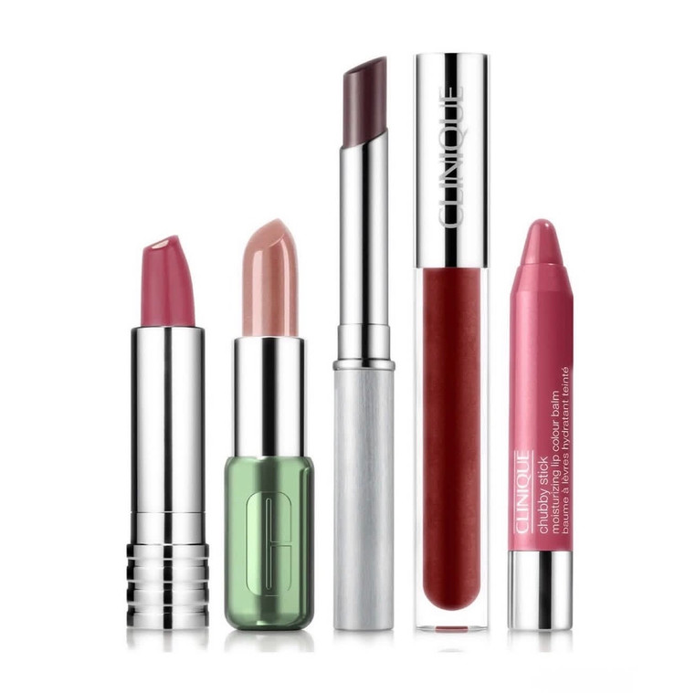 پک ۵ تایی محصولات لب کلینیک – Clinique Lip Collection فولسایز (بدون جعبه)