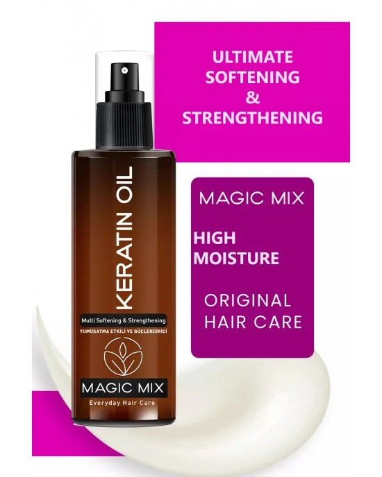 اسپری روغن کراتین مو پروکسین مدل Magic Mix مخصوص موهای بسیار آسیبدیده حجم فول ۱۹۰ میل