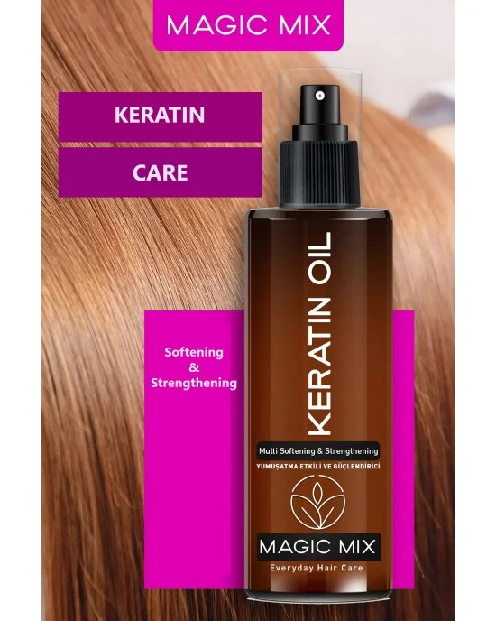 اسپری روغن کراتین مو پروکسین مدل Magic Mix مخصوص موهای بسیار آسیبدیده حجم فول ۱۹۰ میل