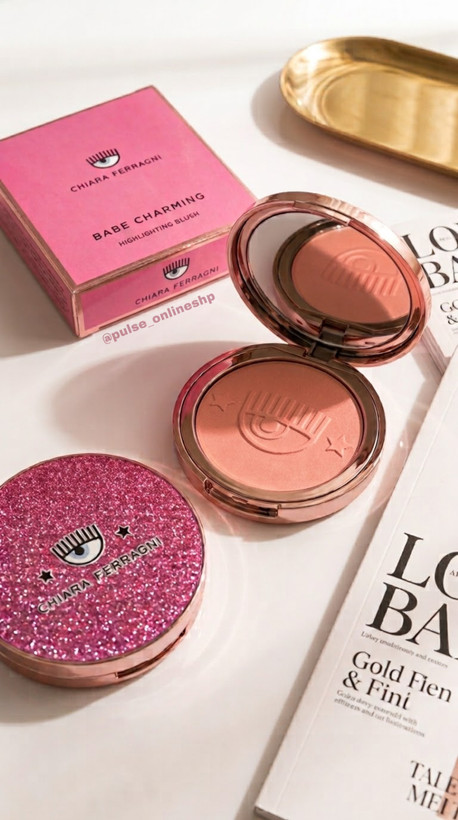 رژگونه هایلایتر کیارا فراگنی مدل Babe Charming شماره 01 فولسایز ۸.۵ گرم