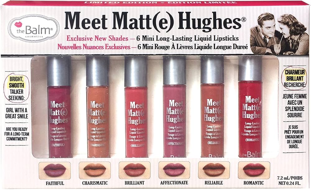 ست ۶ عددی رژلب مایع مینی مات و ماندگار دبالم مدل Meet Matt(e) Hughes